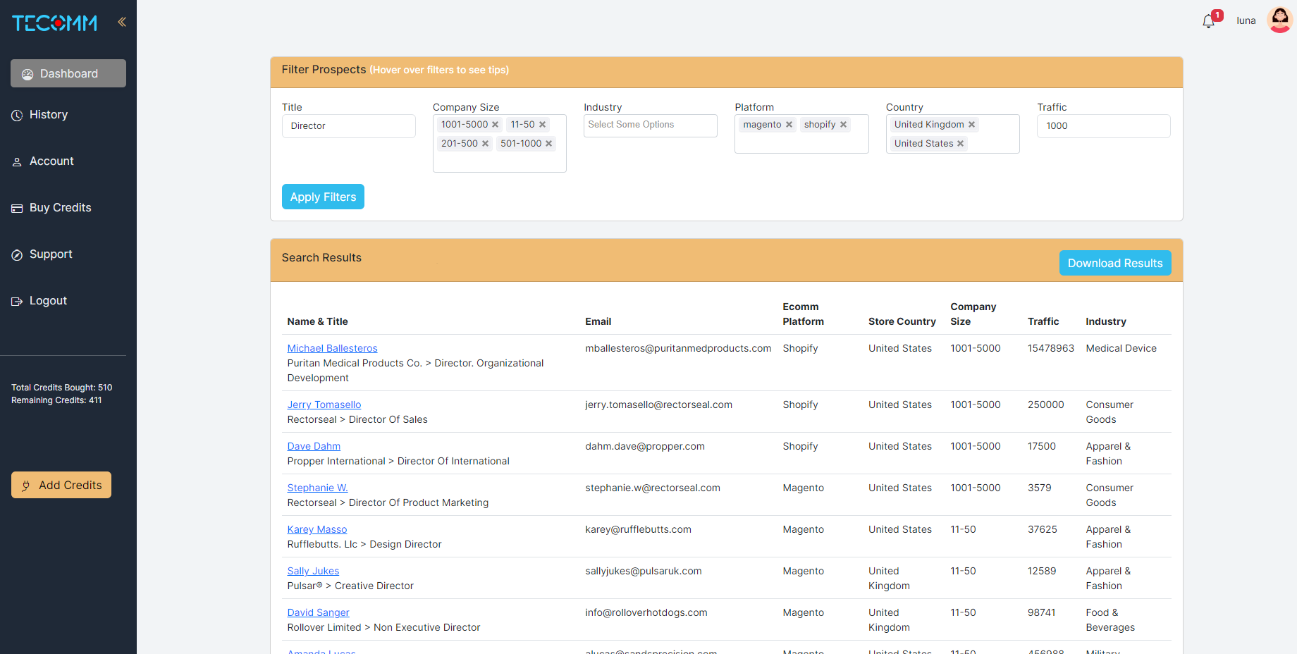eCommerce lead generation